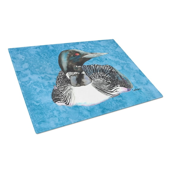 Caroline's Treasures Loon Glass Cutting Board Large