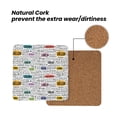 thumbnail image 4 of Xecao Hello for MDF Cork Coaster 4 Pcs,Drink Coasters,Suit for House Warming Gifts New Home ,Coffee Table Decor-Square, 4 of 7