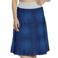 thumbnail image 1 of Women's Royal Blue Traditional Classic Line A-line Printed Skirt Casual Wear, M, Navy Blue, by Ambesonne, 1 of 6