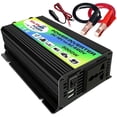 thumbnail image 1 of Peak Power 3000W Modified Sine Wave Inverter DC 12V to AC 220V High Frequency Converter, Black, 1 of 5