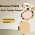 thumbnail image 4 of Waterproof Setting Matte Powder Compact, 10g, Matte Oil Control Flawless Foundation Powder, Long Lasting Full Coverage Face Concealer, Controls Shine, Smooth Fine Lines, 4 of 6