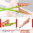 thumbnail image 2 of 40 Mini Toothless Alligator Test Clips,Solid Copper Clips Electrical, 5Amp with Protective Insulation Cover for Solder, 2 of 7