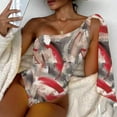 thumbnail image 1 of Trajes de baño para mujer, Trajes de baño para mujer, Traje de baño de una pieza con estampado de color contrastante, camisola, sin espalda y estilo bikini, Traje de baño para mujer, 1 of 6
