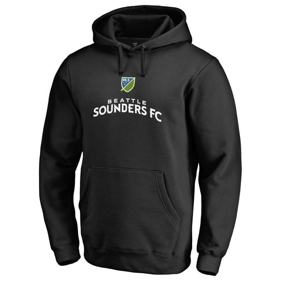 Men's Black Seattle Sounders FC Shielded Pullover Hoodie