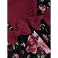 thumbnail image 5 of Baby Girls 2 Piece Outfits Embroidery Long Sleeves Romper Dress and Cute Headband for Toddler Infant Fall, 5 of 7