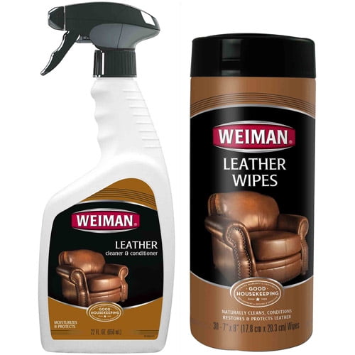 Weiman Leather Cleaner & Conditioner Care Set, 2 pc