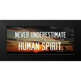 thumbnail image 2 of OnRei 14x8 Black Modern Framed Museum Art Print Titled - Human Spirit, 2 of 5