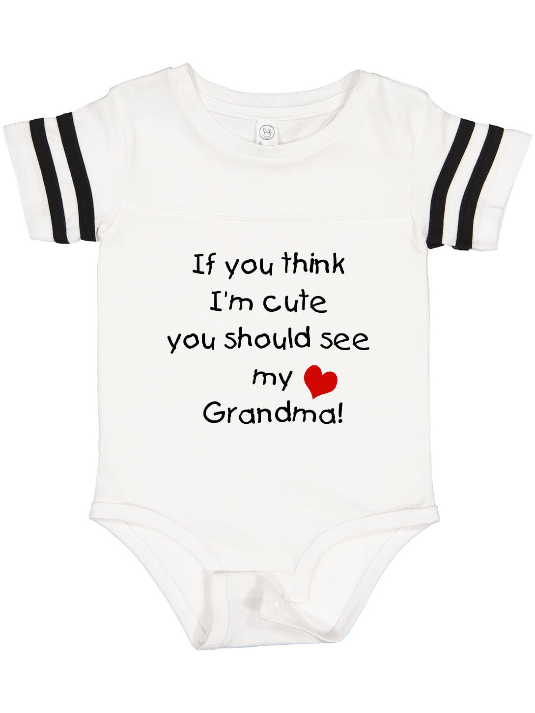 I Heart Love My Grandma Funny Baby Infants Bib Napkin 