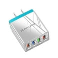 thumbnail image 1 of asddcavvf High Quality Portable 4USB Mobile Phone Charger 5V3A Flat Travel Charger Plug Wall USB Cha, 1 of 2