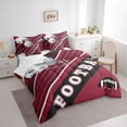thumbnail image 2 of Football City Comforter Set Twin Size Bed In A Bag, 7Pcs American Football Bed Set Sports Decor Comforter+Flat Sheet+Fitted Sheet+2 Pillowcases+2 Throw Pillow Covers,Arizona, 2 of 5