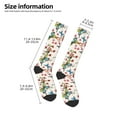 thumbnail image 5 of Balery Watercolor Floral With Butterflies Fun Novelty Socks Men'S Women'S Crew Socks Funny Crazy Novelty Socks Quirky And Cool Socks, 5 of 9