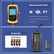 BEBANG Portable Fish Finder, Handheld Fish Depth Finder with Sonar Transducer for Boat Fishing Ice Fishing