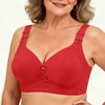 thumbnail image 6 of Plus Size Bras for Women Baeitkot Plus-Size Thin Soft and Comfortable -Sagging Wireless Side Breast Collection Full Cup Bra For Middle-Aged Moms, 6 of 9
