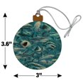 thumbnail image 6 of Shark Feeding Frenzy Great White Diving Pattern Wood Christmas Tree Holiday Ornament, 6 of 7