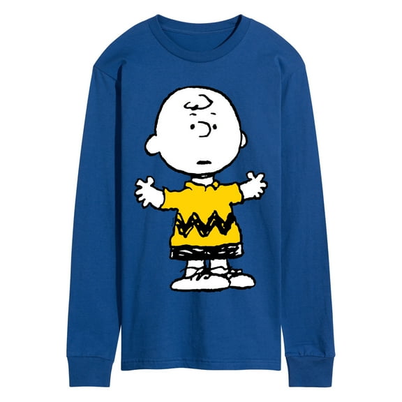 Peanuts - Charlie Brown Standing- Men's Long Sleeve Graphic T-Shirt