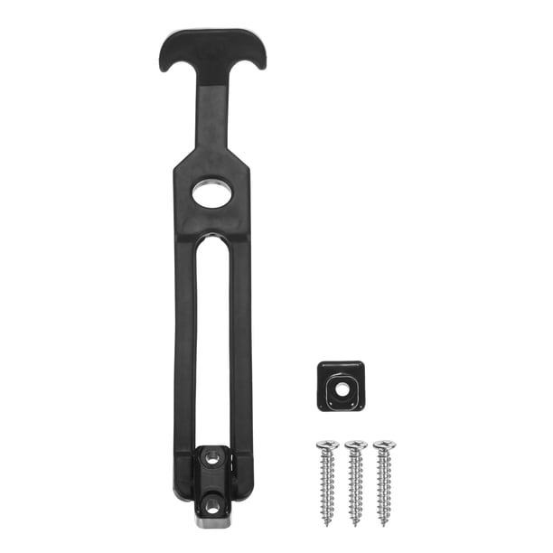 Uxcell 1-Pack T-Handle Rubber Flexible Draw Latches 7.9" Flexible T-Handle Hasp Rubber for Toolbox, Black