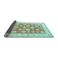 thumbnail image 2 of Ahgly Company Indoor Rectangle Oriental Light Blue Traditional Area Rugs, 2' x 5', 2 of 4
