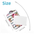 thumbnail image 4 of Square 2Pack PU Leather Butterfly Cruise Luggage Tag with Privacy Cover and Stainless Steel Ring - Suitable for Travel Handbags Backpacks Luggage Tags, 4 of 6