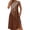 Brown, variant on Summer Dresses for Women Casual Striped Spliced Round Neck Sleeveless Sundress