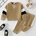 thumbnail image 5 of Gerichy Toddler Baby Boy Clothes Fall Winter Outfit, Toddler Kids Baby Boys Girls Long Sleeve Tops And Pants Child Kids 2PCS Fall Set Outfits, 5 of 7