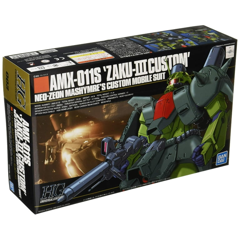Bandai Hobby HGUC #003 AMX-011S Zaku-III Custom Plastic Model Kit
