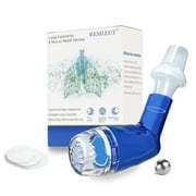 Resilect Breathing Lung Expander Lung Exerciser Device, Mucus Removal Device for Breathing Problems Breathing Exercise Device for Lung (Blue)