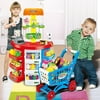 Outeck Shopping Grocery Play Store For Kids With Shopping Cart And Scanner