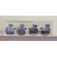 thumbnail image 3 of Fennco Styles Harvest Pumpkin Metal Napkin Rings Set of 4 - Pewter Napkin Holders for Home Décor, Thanksgiving, Halloween, Dining Table and Special Events …, 3 of 5