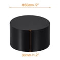 thumbnail image 2 of Unique Bargains Black Acrylic Solid Cylinder Round Display Riser, 1.2 Inches x 2 Inches, 2 of 4