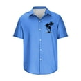 thumbnail image 4 of Camisas de Manga Larga para Hombres Blusa Cómoda de Cuello de Impresión, Camisa Casual de Poliéster para Uso Diario, de Fiesta Y de Primavera de Verano, 4 of 4