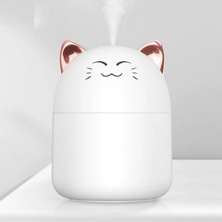 

PNGXQON 250ML Cute Pet Air Humidifier Aromatherapy Diffuser With Night Light Nebulizer Mist Maker Essential Oil Diffuser