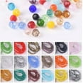 thumbnail image 2 of U8MO 200pcs 3mm Round Faceted Sphere Crystal Glass Ball Loose Spacer Crafts Beads Lot-Pink, 2 of 9