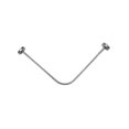 thumbnail image 2 of Tringle de Rideau de Douche Extensible Tringle Télescopique pour Vêtements pour Tringle Support en L Baignoire Maison 110cm-140cm, 2 of 8