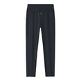 thumbnail image 2 of Women's Plus Size Straight Leg Athletic Pants, Nylon Quick Dry Cool Sensation Jogger Pants, Elastic Waist Drawcord Relaxed Fit with 2 Pockets, Ice Feeling Summer Casual Active Pants Black L, 2 of 5