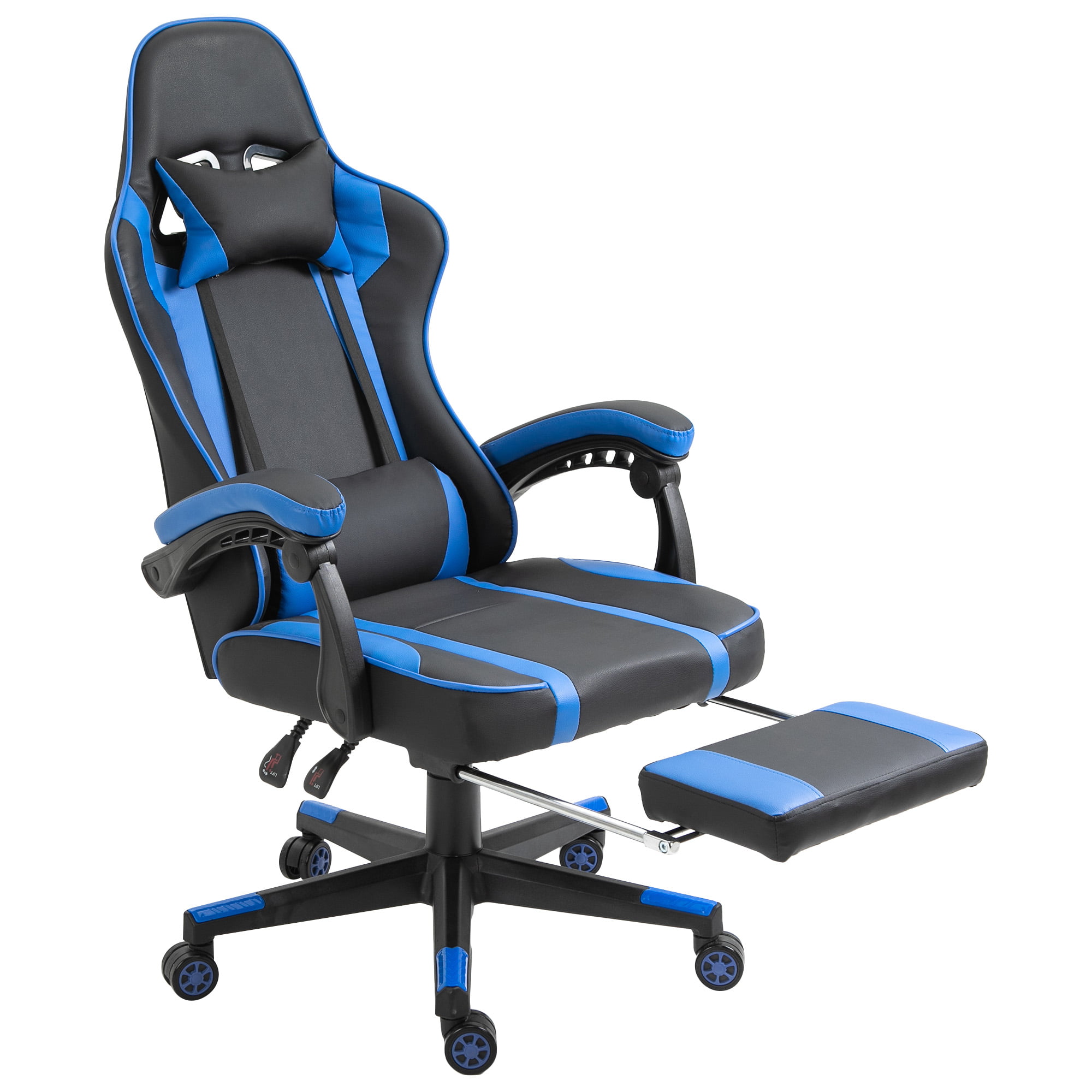 Vinsetto Reclining Gaming Office Chair with Pillow and Lumbar Height Adjustable