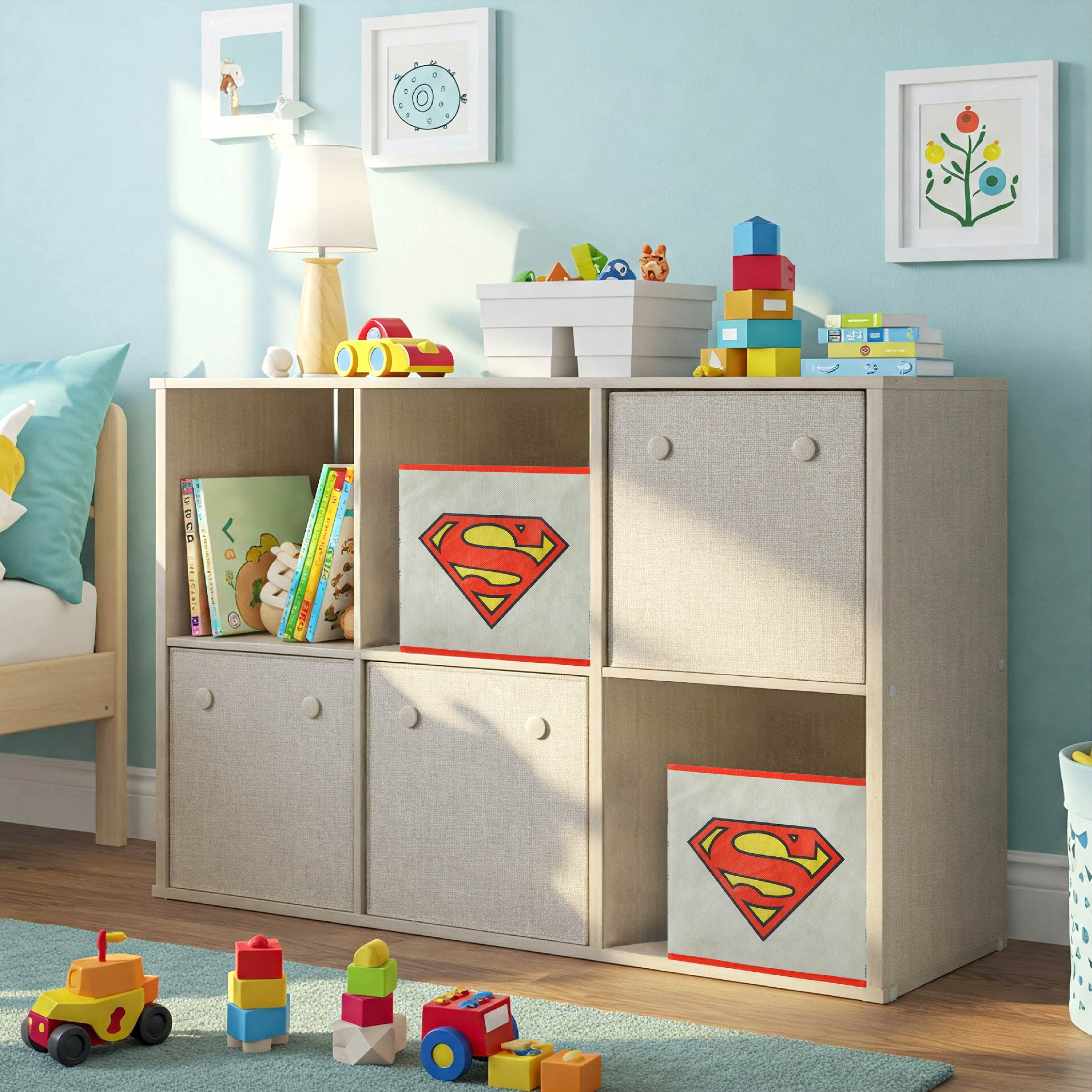 Superman Kids' 2-Pack Storage Cubes, 10" x 10"