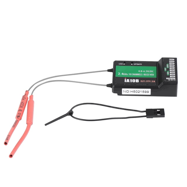 Receptor RC, Receptor De 10 Canales FS-IA10B Receptor De 2,4 GHz, Receptor FlySky PPM Salida Puerto IBus Para Helicóptero RC Al Aire Libre ANGGREK Otros