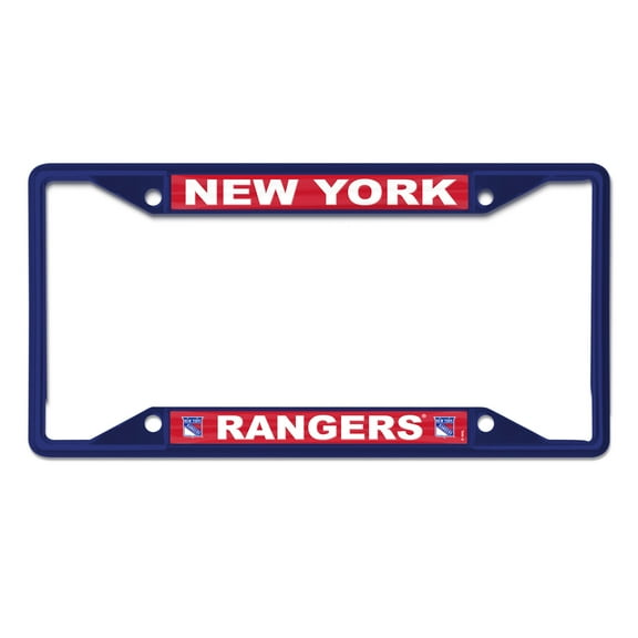 WinCraft New York Rangers Chrome Colored License Plate Frame