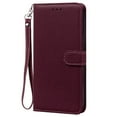 thumbnail image 2 of Wallet Case for Samsung Galaxy S21, Drop Resistant Card Slots Flip Cover with Stand Magnet Wrist Strap Phone Cover for Samsung Galaxy S21 6.2 Inch,Winered, 2 of 7