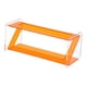 thumbnail image 4 of Caja de almacenamiento de acrílico con soporte para control remoto, organizador multicompartimento para sala de estar Naranja, 4 of 6