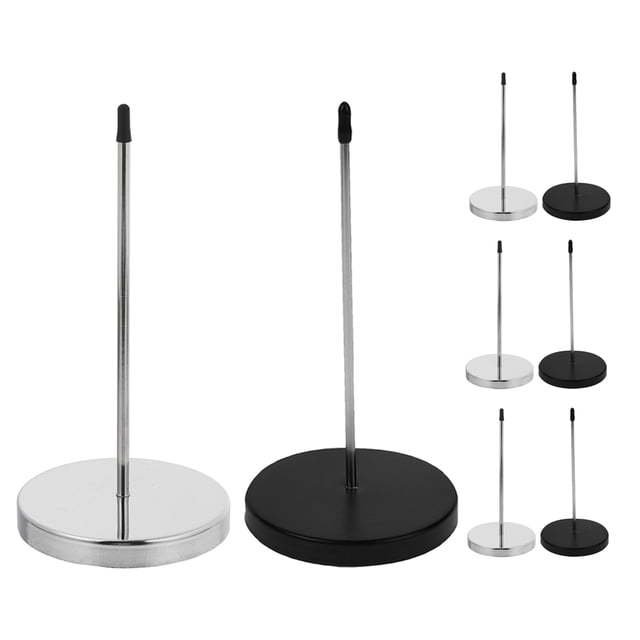 Raindrops 8Pcs Metal Check Holder Ticket Stabber with Round Base for Restaurant and Kitchen Use