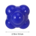 thumbnail image 6 of FELTECHELECTR 1Pcs Agility Training Ball for Athletes Hand Eye Coordination 58Mm Blue Silicone Hexagonal, 6 of 8