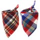thumbnail image 1 of Bandanas para perros, bufanda para mascotas a cuadros naranjas para niños y niñas, tela duradera, pañuelo navideño para perros grandes y extra grandes, 1 of 7
