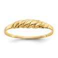 thumbnail image 1 of 14k Yellow Gold Ridged Dome Ring, 1 of 9