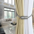 thumbnail image 4 of BEL AVENIR Magnetic Curtain Clip 4 Pieces SilverBraided Buckle Rope, 4 of 8