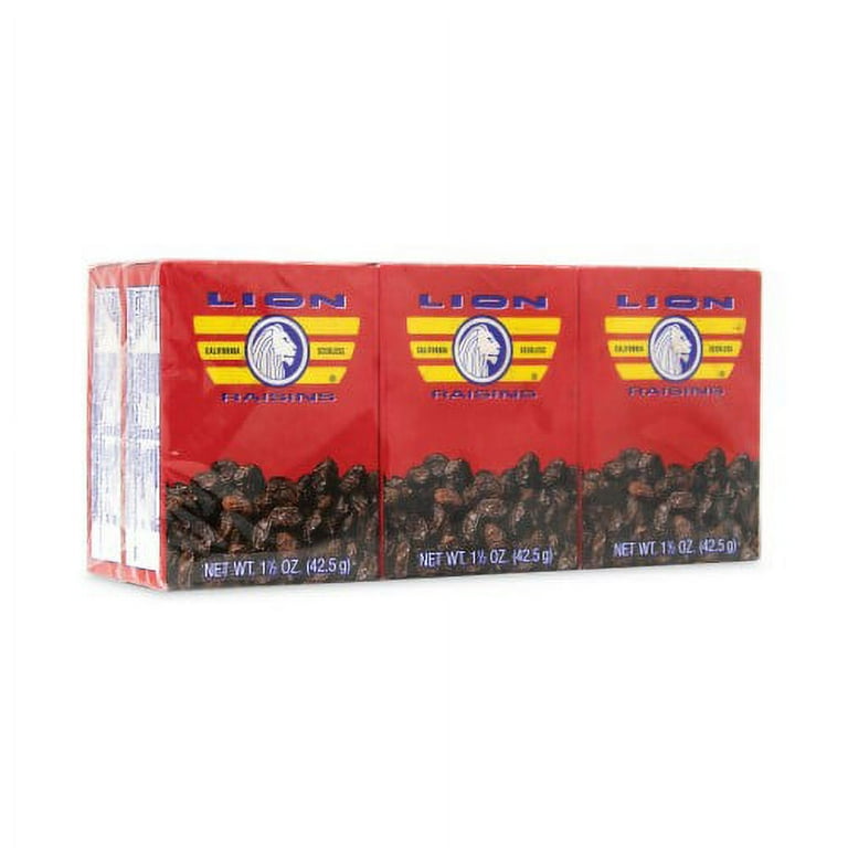 California Seedless Raisins, 1.5 oz Box, 6/Pack, Ships in 1-3 Business Days California Seedless Raisins, 1.5 oz Box, 6/Pack, Ships in 1-3 Business Days