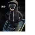 thumbnail image 2 of Cubierta de la perilla de la palanca de cambios del coche Sudadera con capucha divertida Protector de la palanca de cambios (negro), 2 of 2