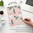 thumbnail image 5 of FMSHPON Llama Cactus Clipboard Hardboard Wood Nursing Clip Board and Pull for Standard A4 Letter 13x9 inches, 5 of 8