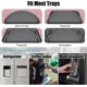 thumbnail image 4 of 2pcs Refrigerator Drip Tray Catcher, Non-slip Cuttable Fridge Drip Tray, Silicone Fridge Spills Water Pad For Fridge Ice And Water Dispenser, 4 of 5