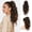 Almond brown, variant on Ponytail Extension, 18 Inch Claw Clip Ponytail Extension, Wavy Curly Claw Clip in Ponytail Hair Extensions,   Ponytail Synthetic Hairpiece for Women (Almond brown)